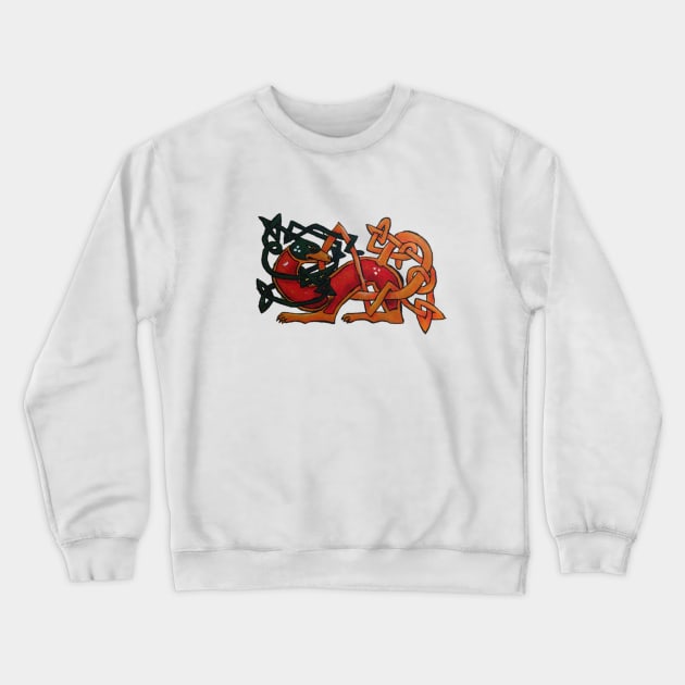 Celtic Hound Crewneck Sweatshirt by SkyeElizabeth